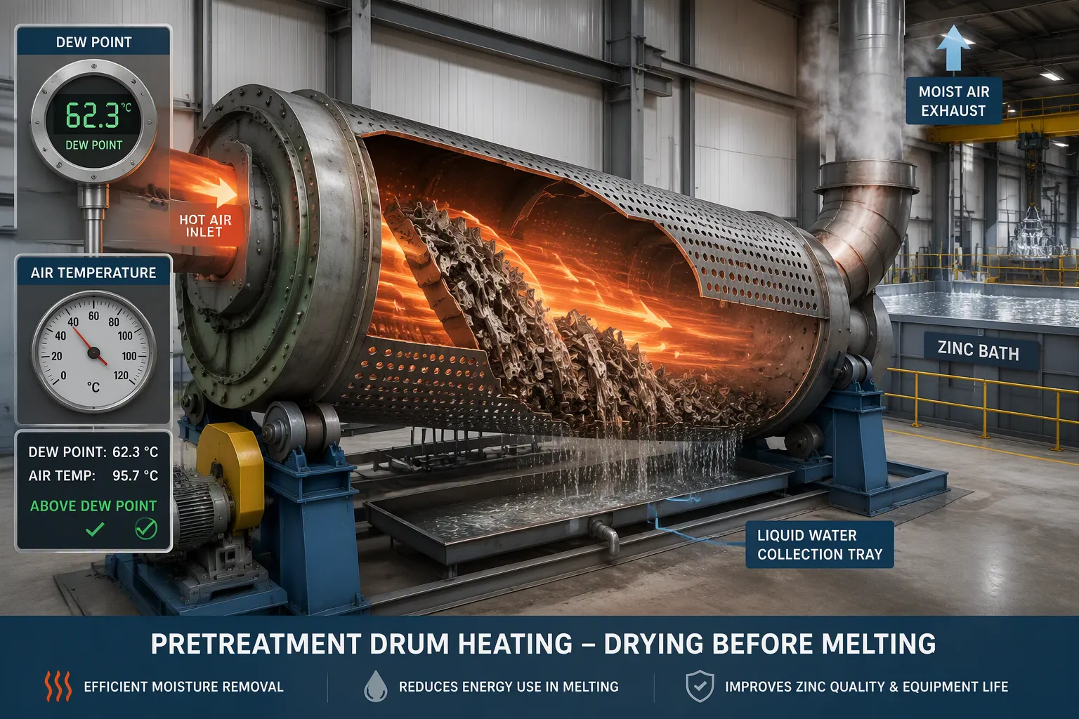 Pretreatment Drum Heating Works